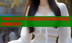 半糖次元进不去原因解析及画师约稿摆摊便捷指南